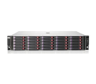 Дисковая полка HPE D2700 SFF (2U, up 25x 6G drives, 2xI/O module, 2x fans and RPS, 2x 0,5m mSAS cables) (AJ941AR)